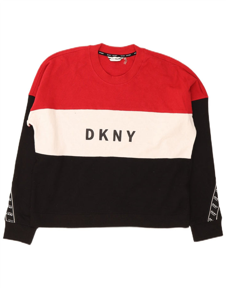 Женский джемпер с рисунком Dkny, Великобритания, 10 маленьких разноцветных цветных блоков