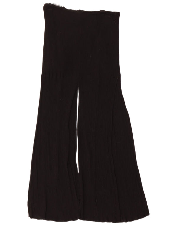 Женские повседневные широкие брюки Zara, маленькие W26 L37, черные