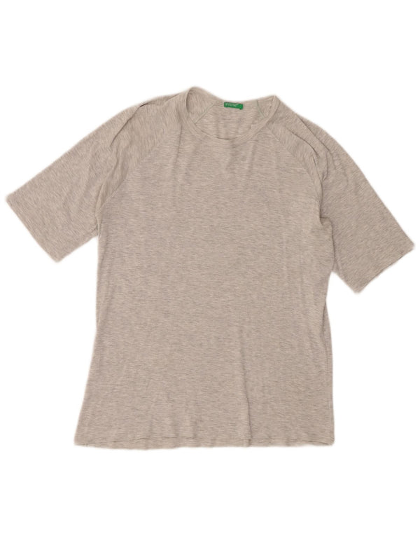 Женская футболка Benetton Top UK 12 Medium Grey Flecked