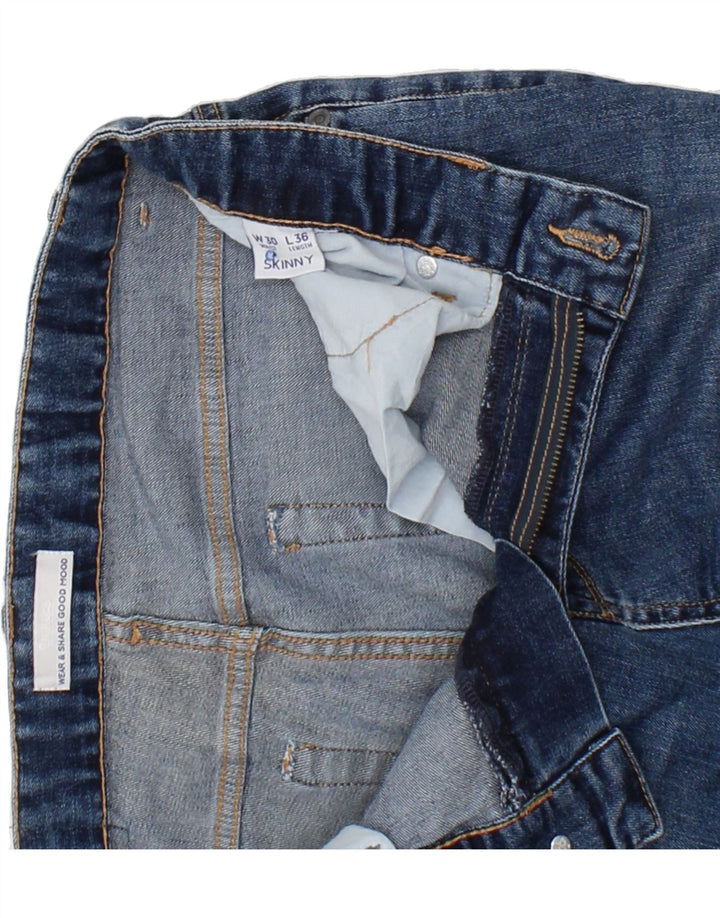 JULES Womens Skinny Jeans W30 L30 Blue Cotton Vintage Jules and Second-Hand Jules from Messina Hembry 