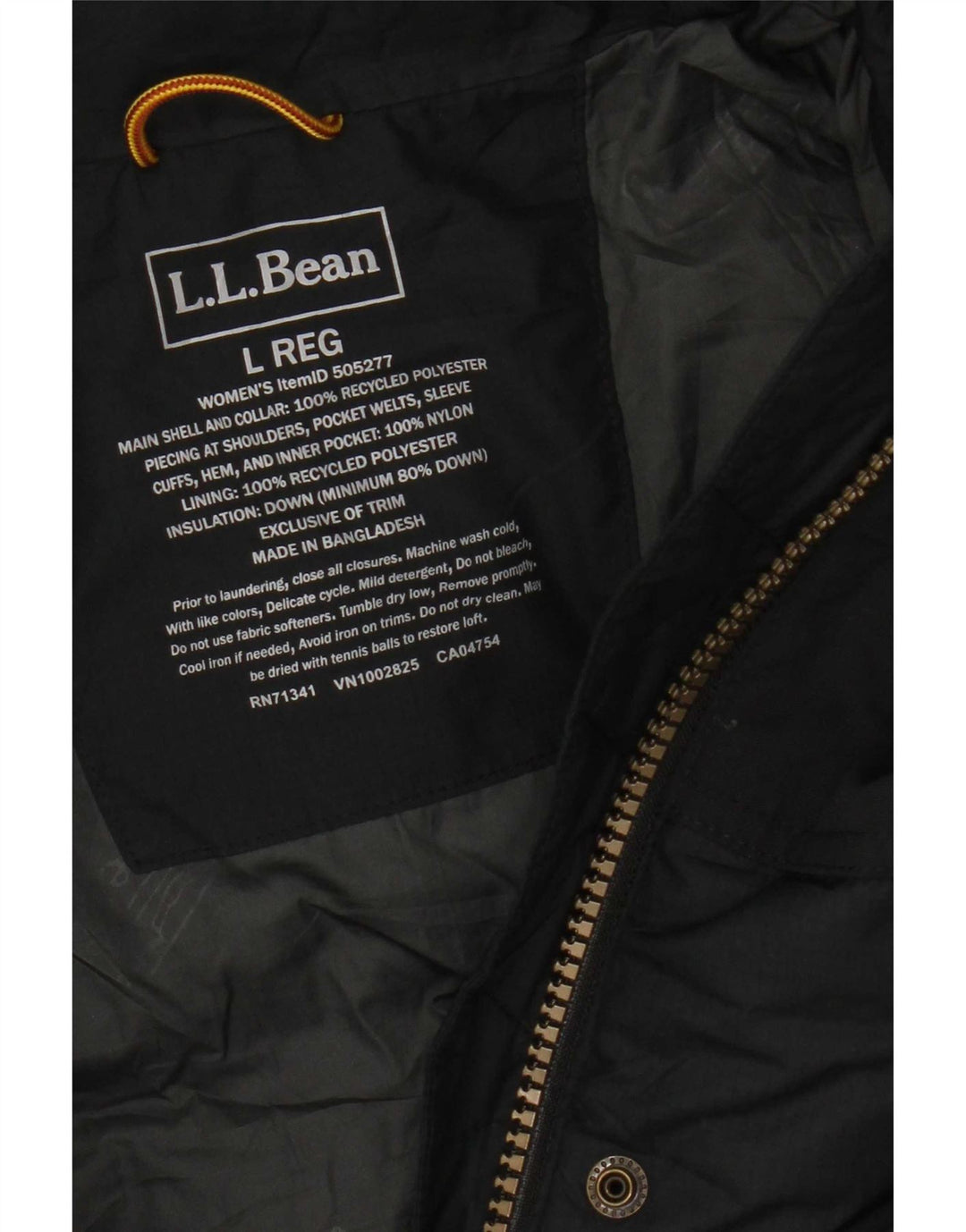 Женская утепленная куртка с капюшоном L.L.Bean UK 16, большой серый полиэстер