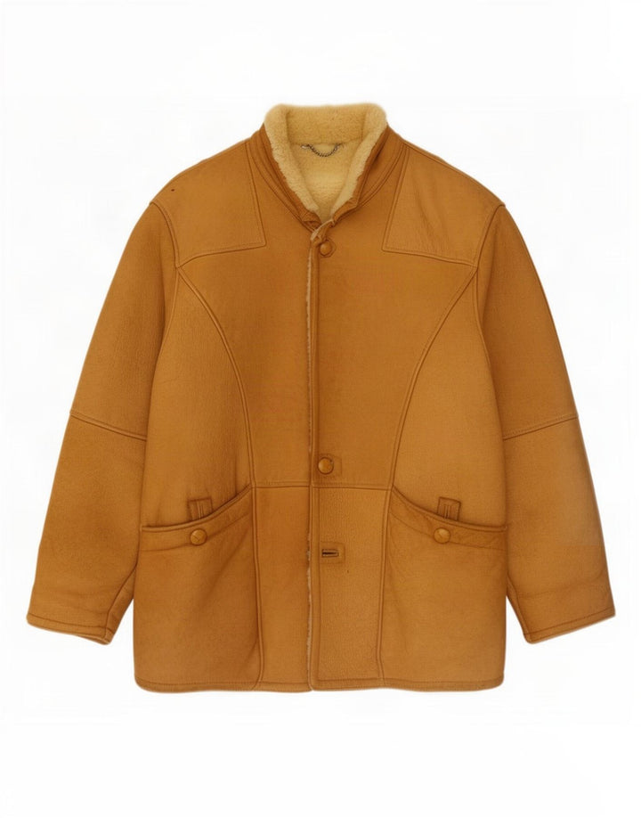 Мужская короткая дубленка Ponte Vecchio IT 54 2XL Коричневый