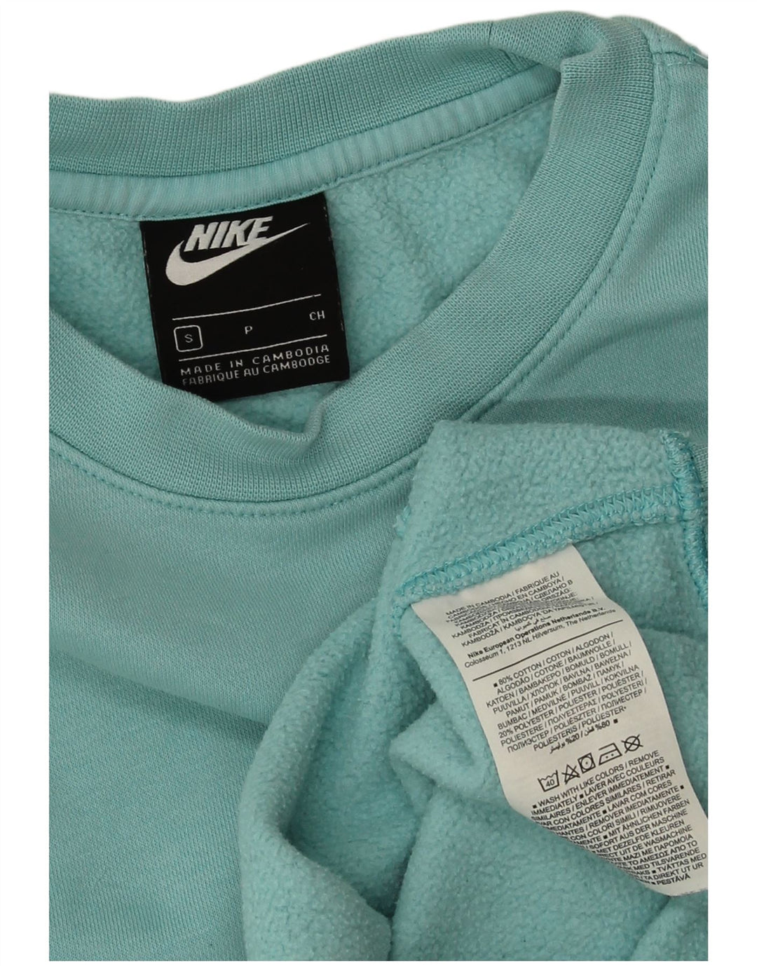 Мужской свитер Nike, маленький бирюзовый, хлопок