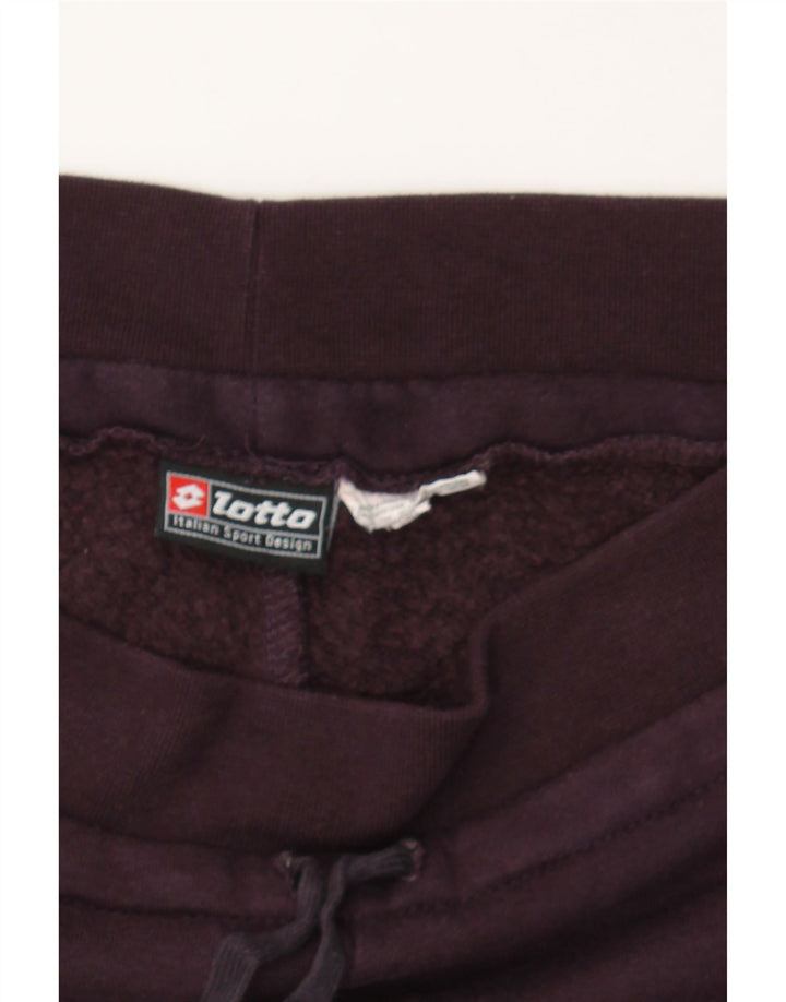LOTTO Womens Tracksuit Trousers UK 14 Medium  Burgundy Vintage Lotto and Second-Hand Lotto from Messina Hembry 