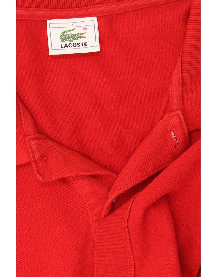 Мужская рубашка-поло Lacoste, размер 7, 2XL, красная