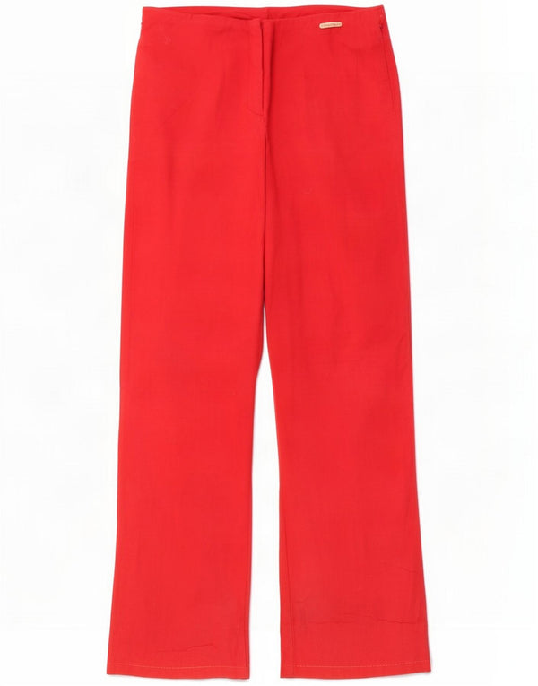Conte of Florence Женские прямые повседневные брюки IT 44 Medium W30 L30 Красный