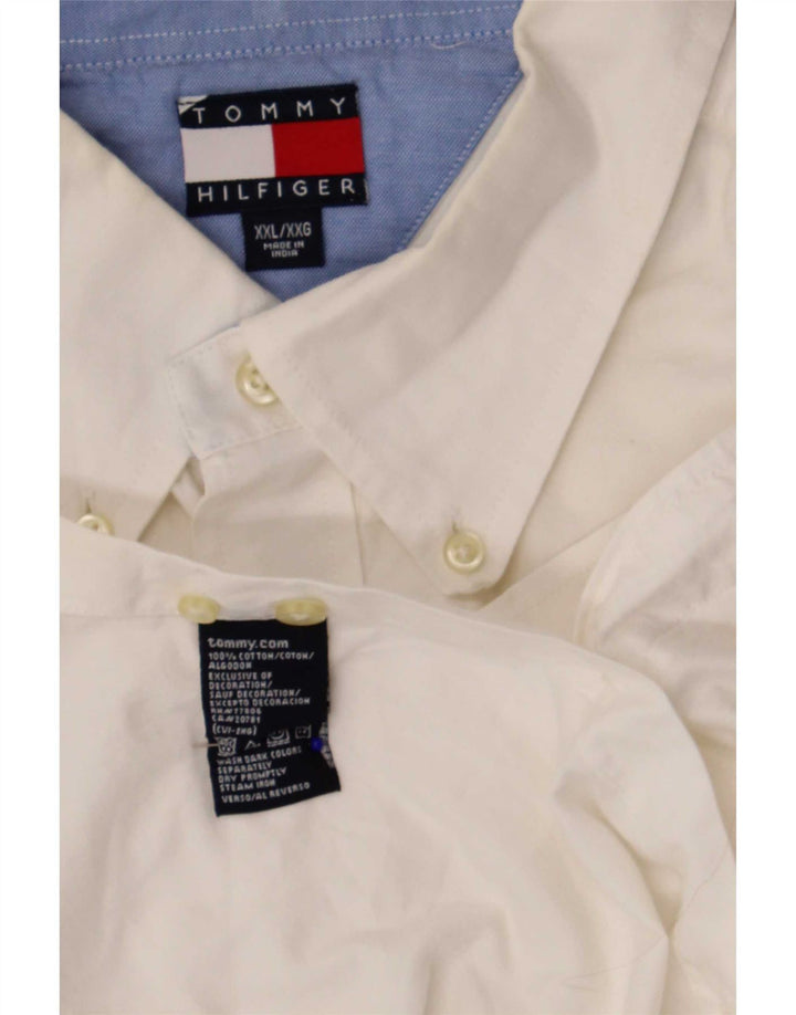 Мужская рубашка Tommy Hilfiger 2XL, белый хлопок