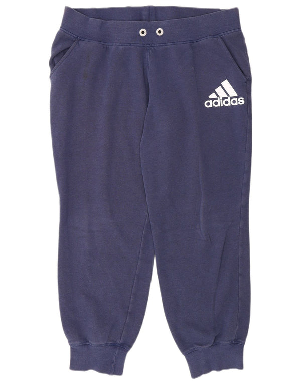 Женские спортивные брюки Adidas с графическим рисунком, джоггеры, Великобритания, 16/18, большие, темно-синие