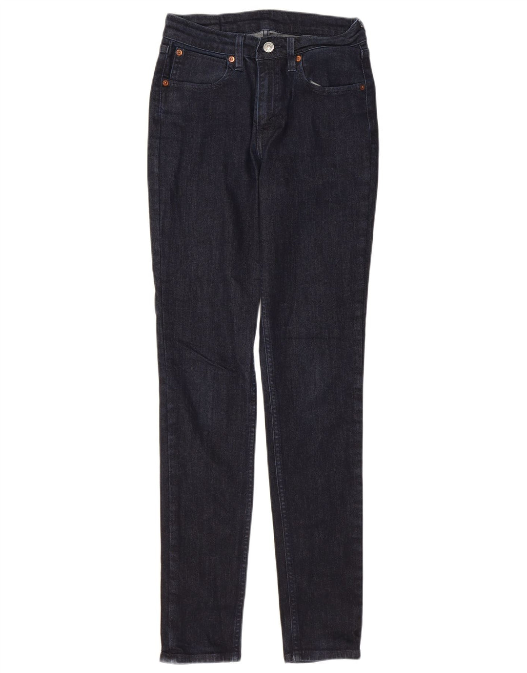 Женские джинсы скинни LEVI'S W27 L32 Темно-синий хлопок