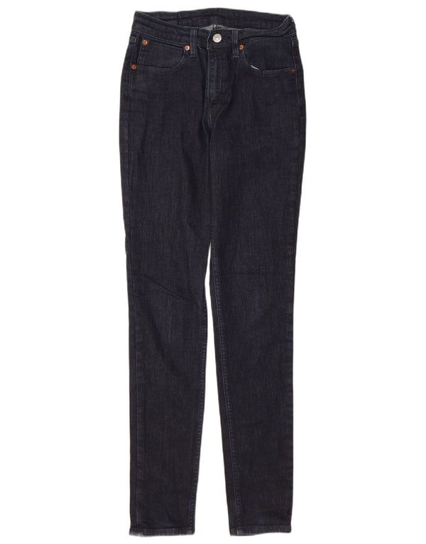 Женские джинсы скинни LEVI'S W27 L32 Темно-синий хлопок