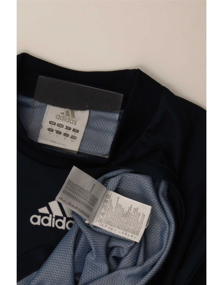 Adidas Мужская футболка с рисунком Top Small Темно-синий полиэстер