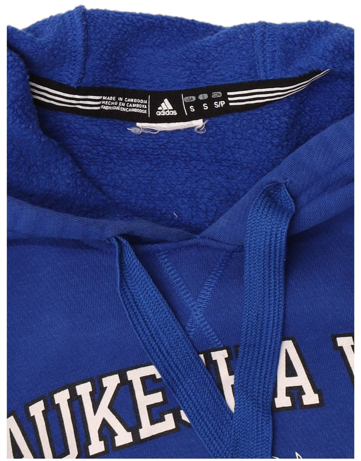 Мужской джемпер с капюшоном Adidas Wolverines, маленький синий
