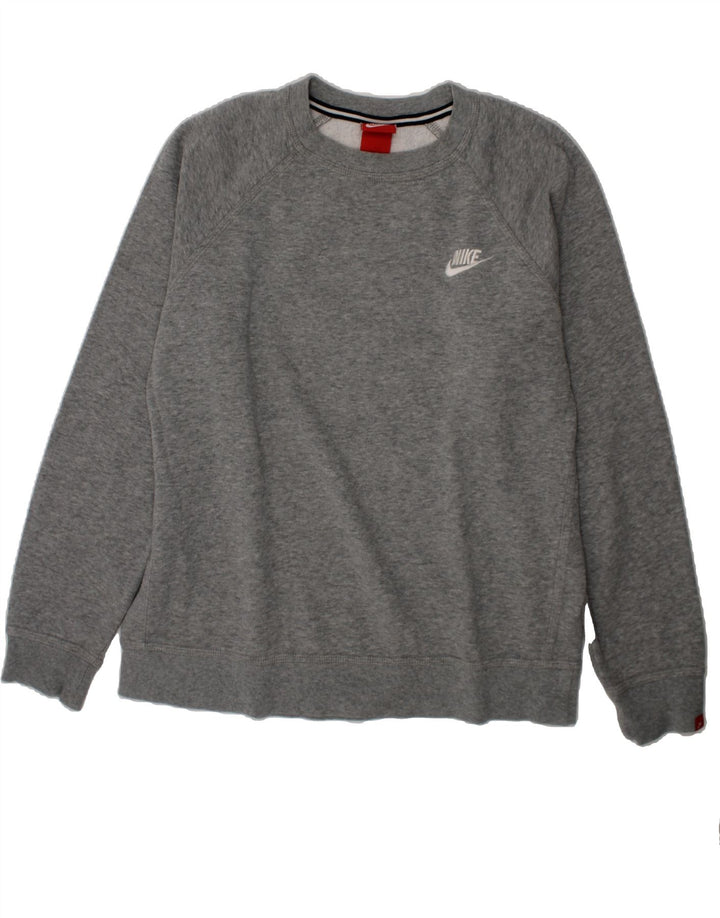 NIKE Boys Sweatshirt Jumper 13-14 Years XL Grey Cotton Vintage Nike and Second-Hand Nike from Messina Hembry 