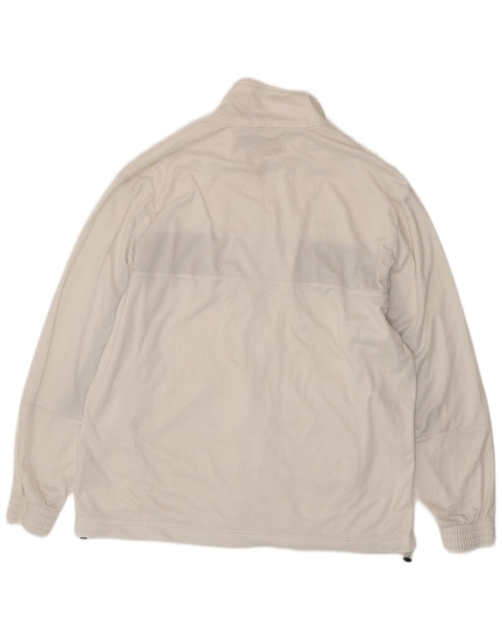 LOTTO Мужской спортивный костюм верхняя куртка 2XL белый полиэстер с цветными блоками