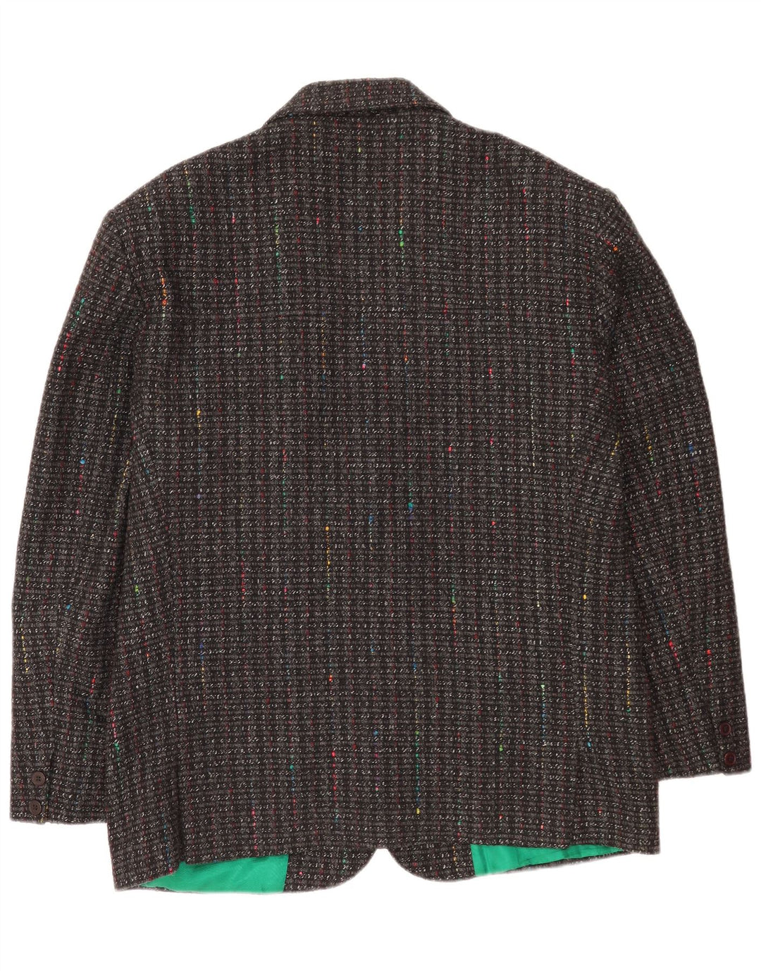 Мужской пиджак Luck in Luck на 3 пуговицах, Великобритания, 42 XL, серый, шерстяной в крапинку