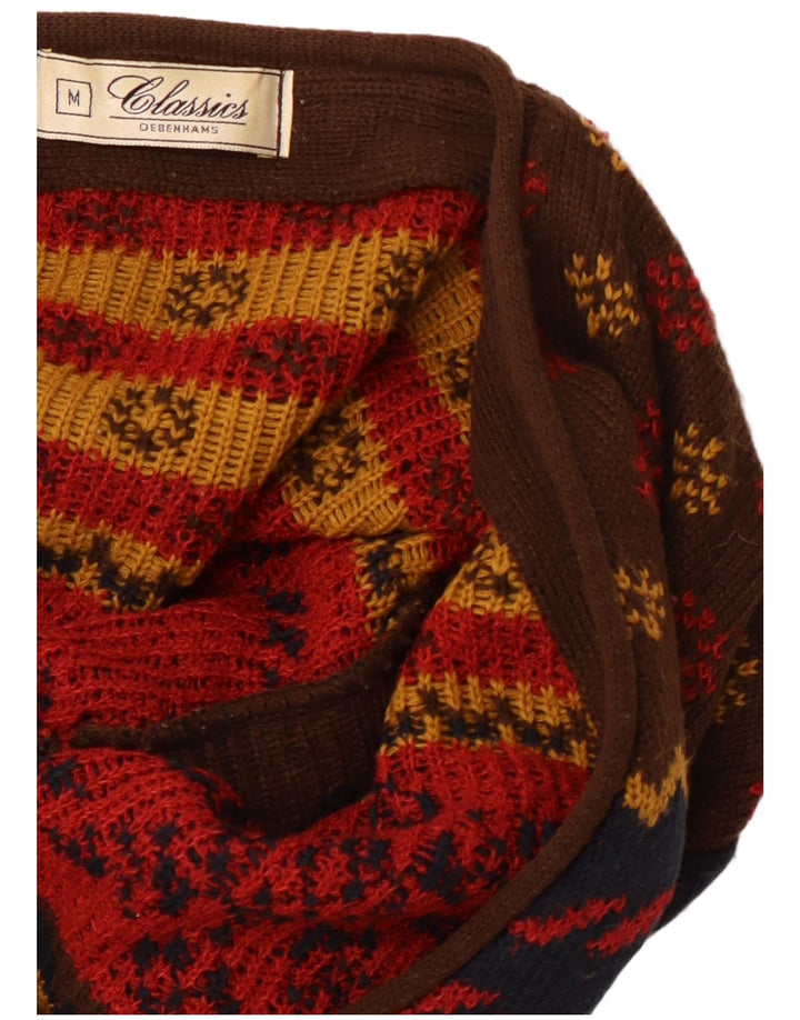 КЛАССИКА Женский кардиган-свитер UK 14 Средний Разноцветный Рождественский