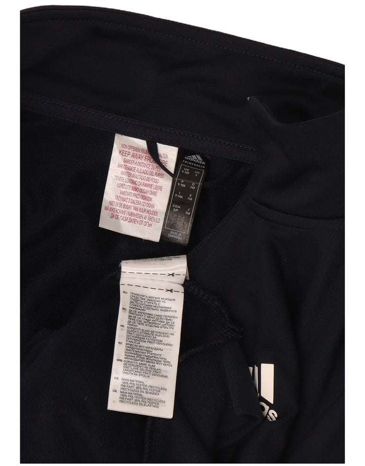 Спортивный костюм ADIDAS для мальчиков, верхняя куртка 9–10 лет, темно-синий полиэстер