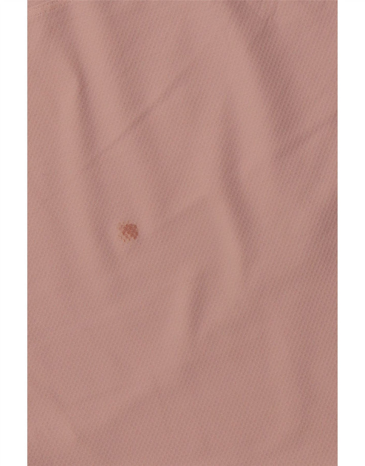 LULULEMON Женский укороченный топ свободного кроя с длинными рукавами UK 14 Средний розовый