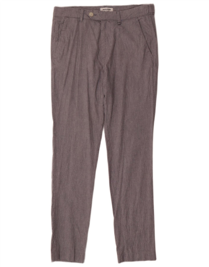 Брюки-чиносы Jack & Jones мужские узкие W32 L32 серые