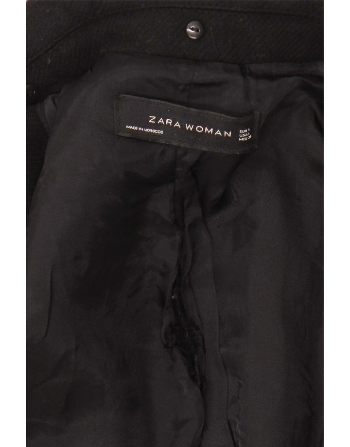 Женское пальто Zara UK 14, большое черное
