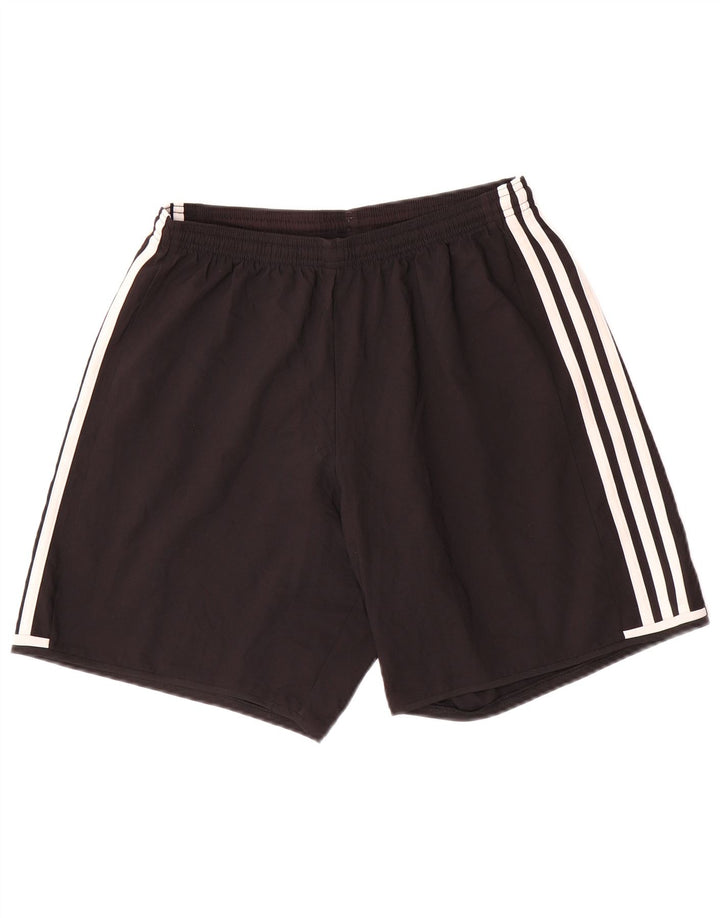 Мужские спортивные шорты Adidas Climalite, средний черный полиэстер