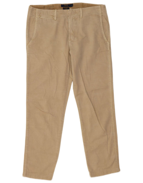 Женские брюки-чиносы-бойфренды Polo Ralph Lauren, США 6, средние W32 L27, бежевые
