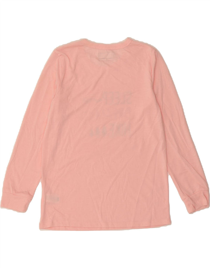 EDDIE BAUER Girls Graphic Top Long Sleeve 14-15 Years Large Pink Polyester Vintage Eddie Bauer and Second-Hand Eddie Bauer from Messina Hembry 
