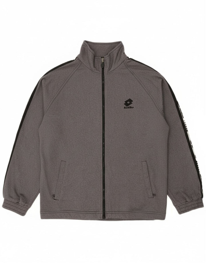 Мужской спортивный костюм Lotto с графическим рисунком, Великобритания 38/40, средний серый цвет с цветными блоками