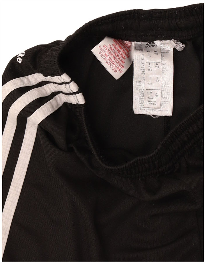 Спортивные шорты Adidas Climalite для мальчиков 11-12 лет, черный полиэстер