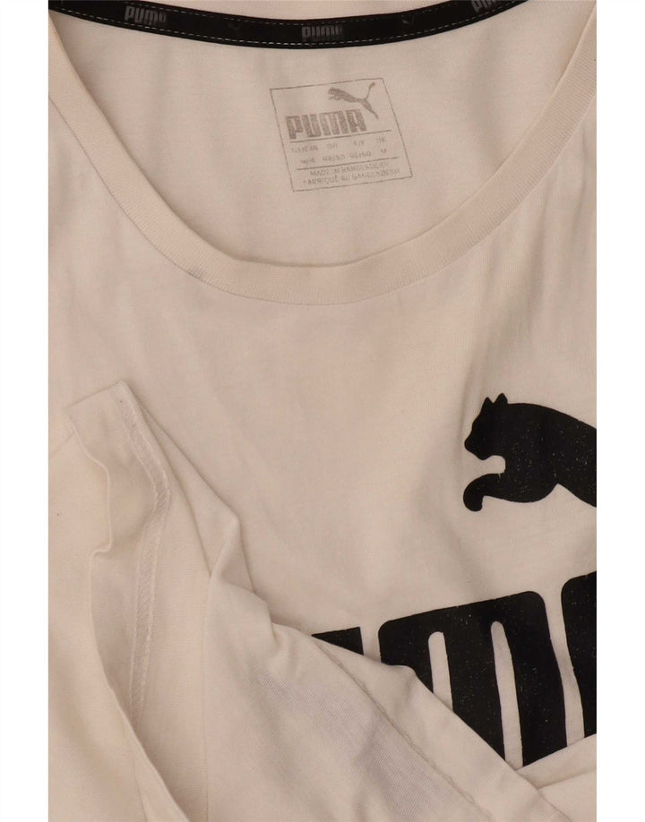 Мужская футболка с рисунком Puma, средний белый