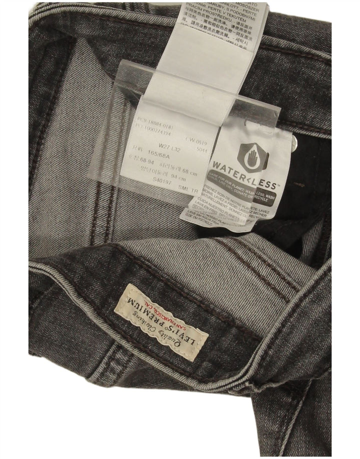 Женские узкие джинсы Levi's 712 W27 L31 Серые хлопковые