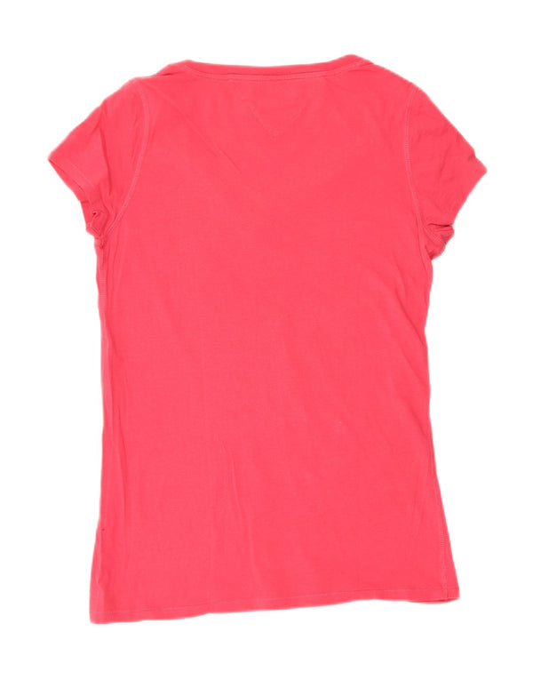 Женская футболка Tommy Hilfiger Top UK 14, большая розовая