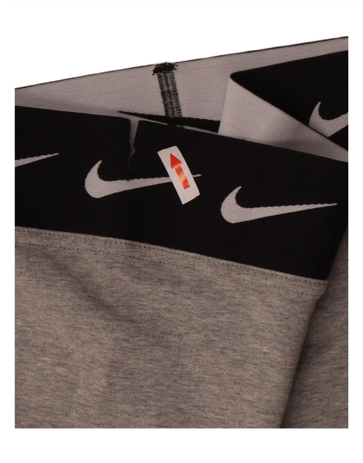 Женские леггинсы с рисунком Nike UK 14, большие серые хлопковые