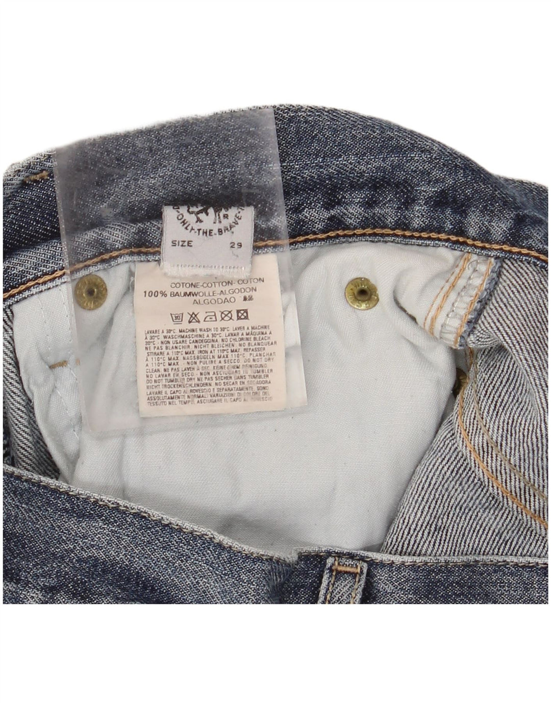 Мужские джинсовые шорты DIESEL W29, маленькие синие, хлопок