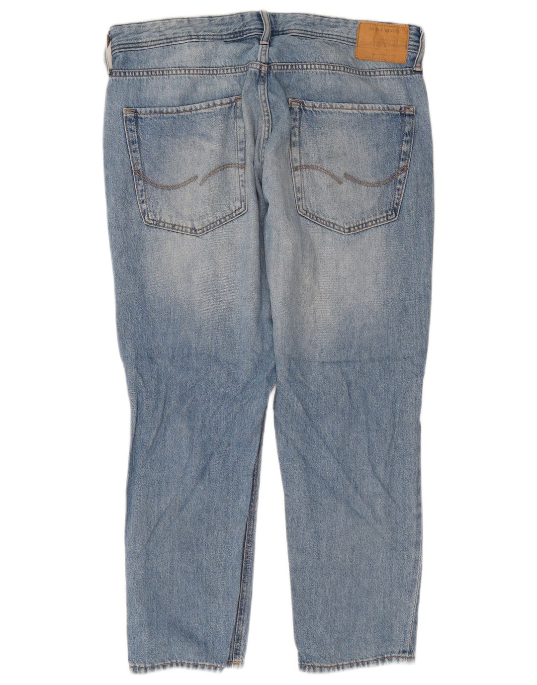 Мужские потертые узкие джинсы Jack & Jones W36 L28, синие, хлопок