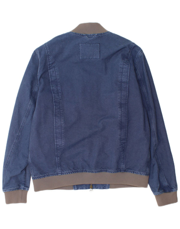 Мужская джинсовая куртка Jeckerson UK 40, большая темно-синяя, хлопок