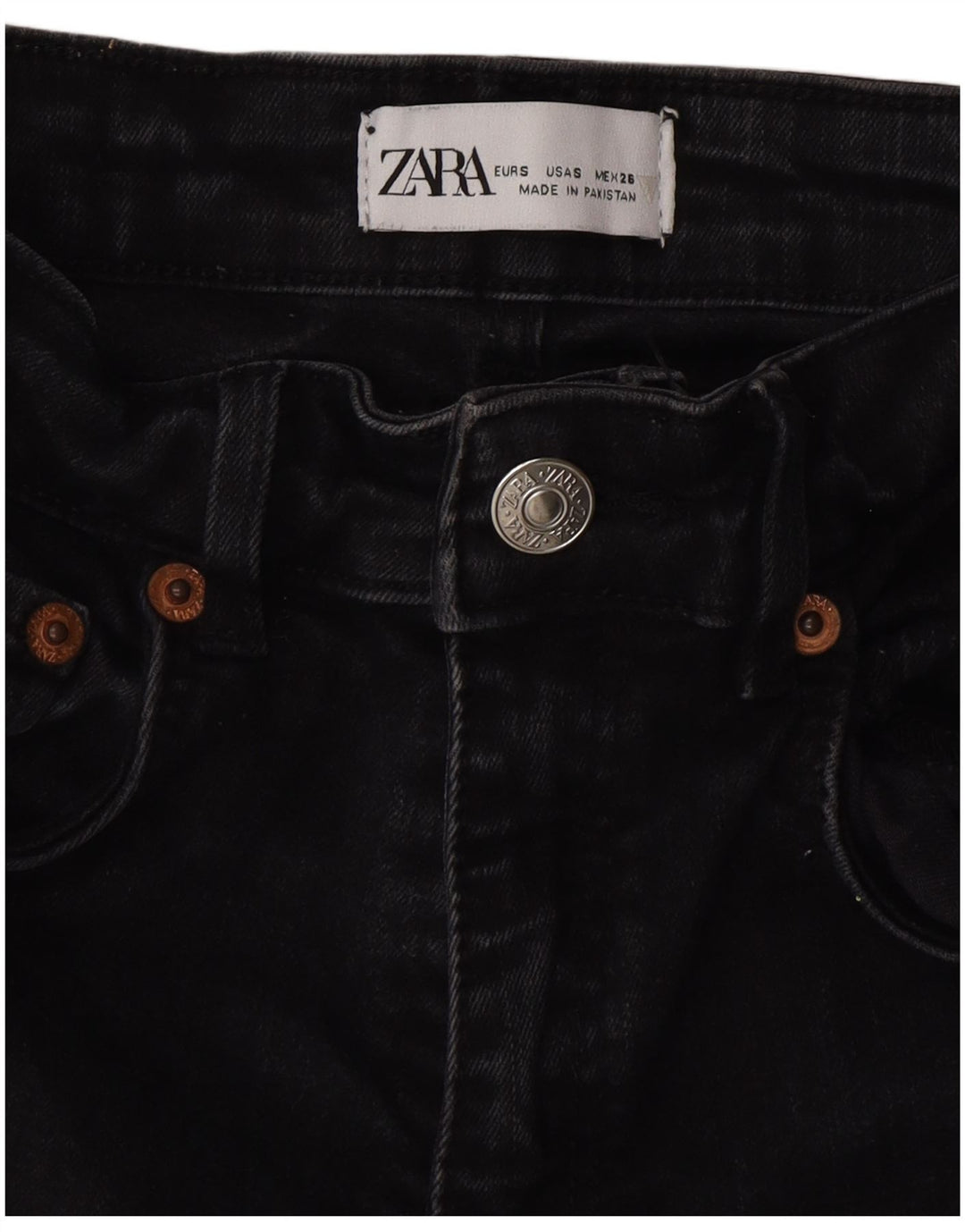 ZARA Womens Skinny Jeans Small W26 L27 Black