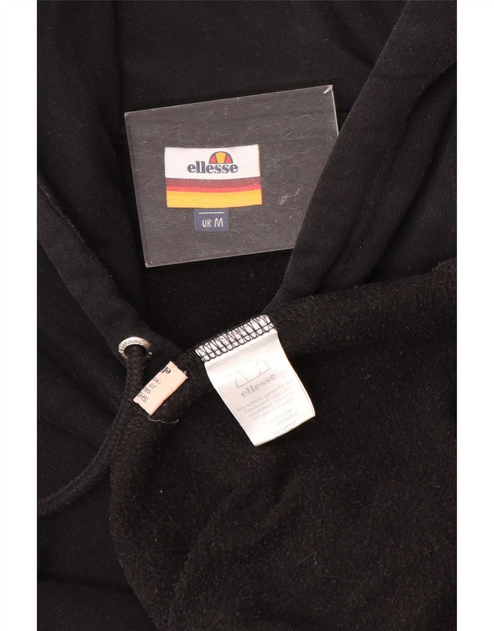 ELLESSE Мужской джемпер с капюшоном с рисунком, средний черный, хлопок
