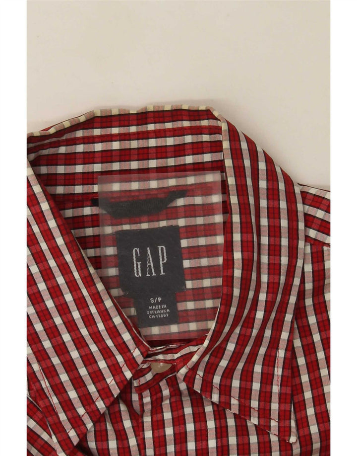 Мужская рубашка с коротким рукавом Gap, маленькая красная клетка