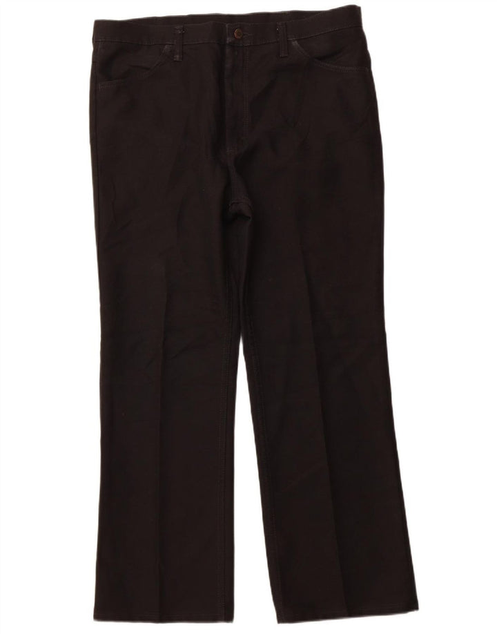 Мужские прямые повседневные брюки Wrangler W38 L30, черный полиэстер