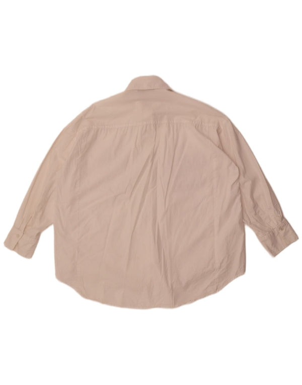 Женская блузка-рубашка оверсайз Zara UK 6 XS, белая