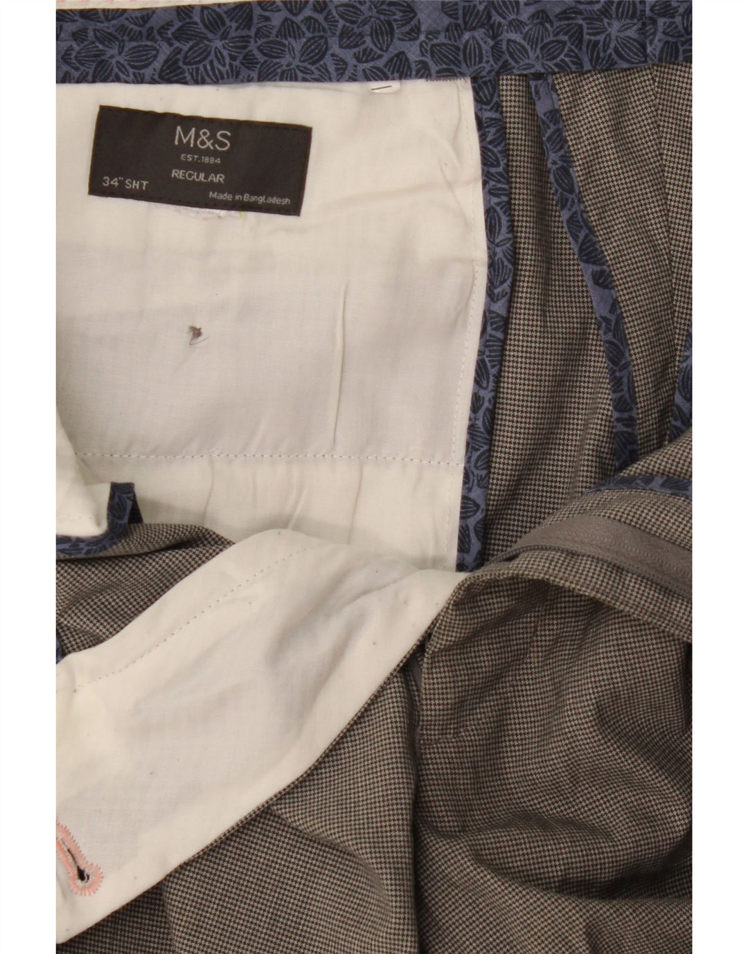 Мужские костюмные брюки Marks & Spencer W34 L29 серые