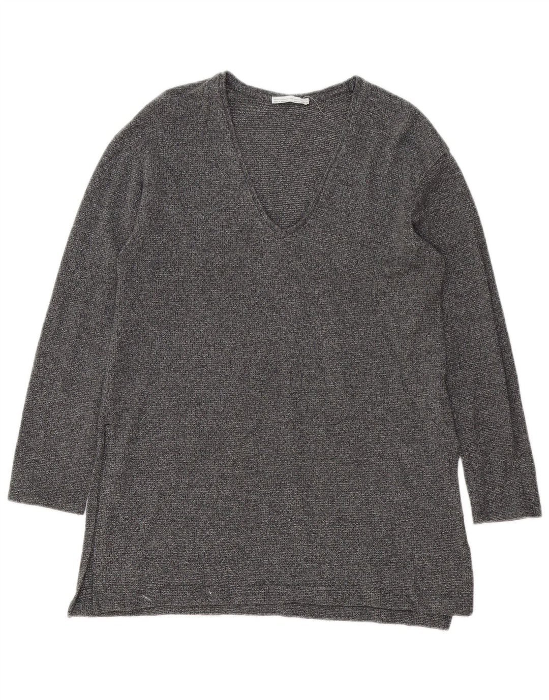 Женская туника с длинным рукавом Zara UK 14, большой серый цвет
