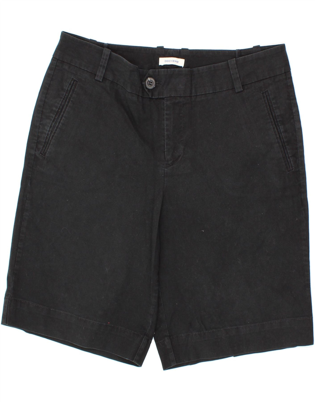 DOCKERS Womens Chino Shorts US 10 Large W32  Black Cotton Vintage Dockers and Second-Hand Dockers from Messina Hembry 