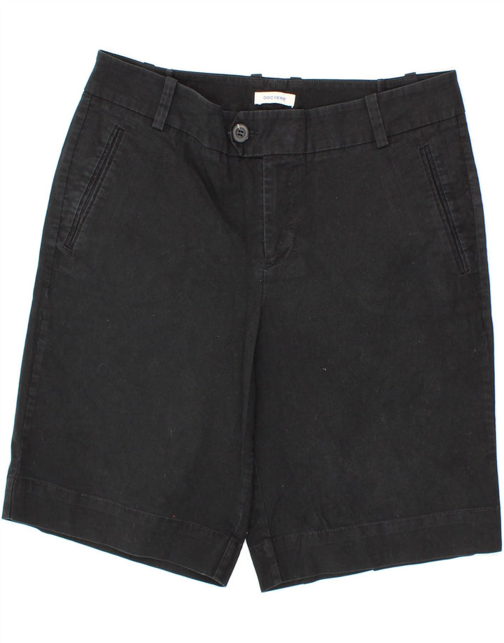 DOCKERS Womens Chino Shorts US 10 Large W32  Black Cotton Vintage Dockers and Second-Hand Dockers from Messina Hembry 