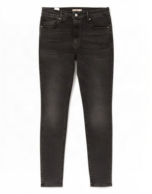 Женские джинсы скинни Levi's 721 с высокой посадкой W32 L30, черный хлопок