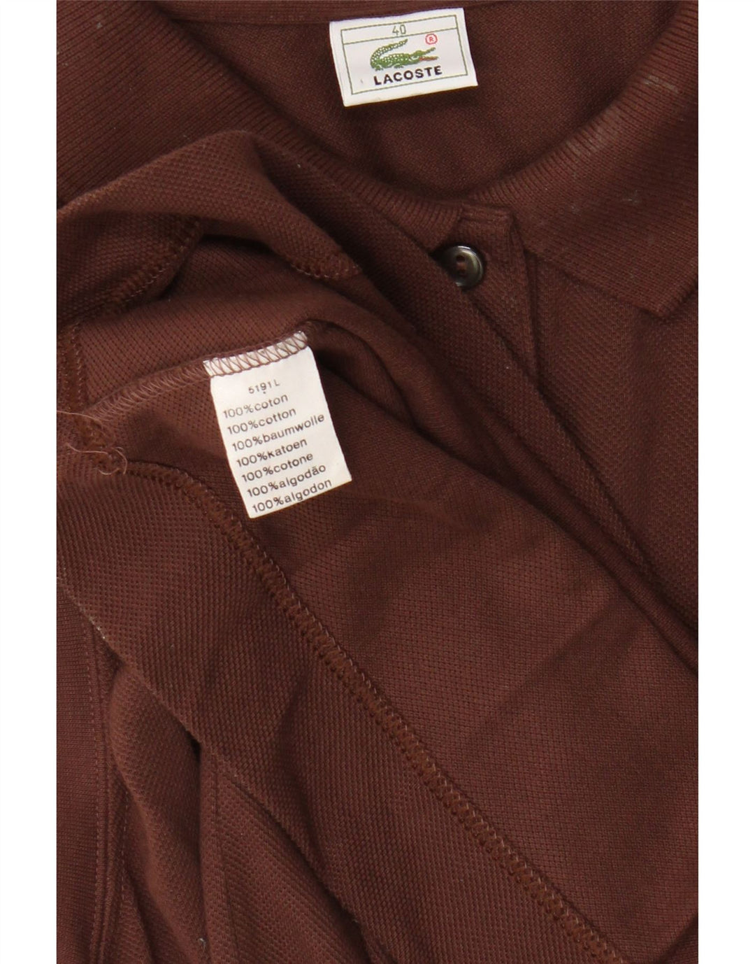 Женское платье-поло без рукавов Lacoste, размер 40, средний коричневый хлопок, хлопок