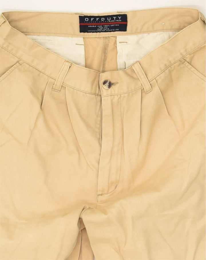 VINTAGE Mens Casual Shorts IT 46 Small W28  Beige Cotton | Vintage Vintage | Thrift | Second-Hand Vintage | Used Clothing | Messina Hembry 