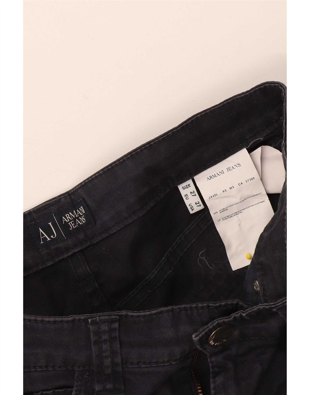Женские узкие джинсы Armani W27 L30 Темно-синие, хлопок