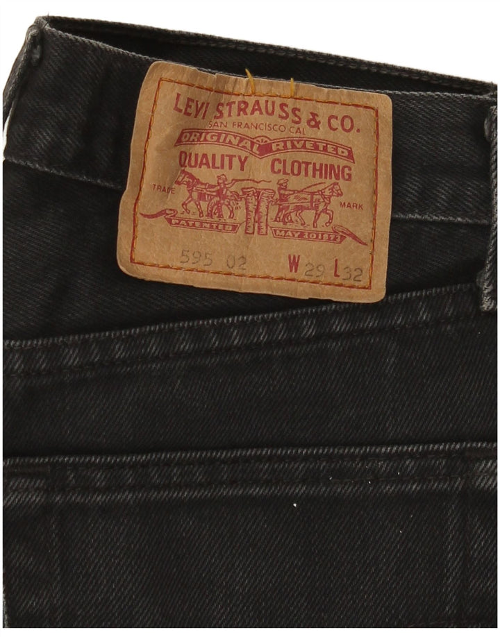 Женские мешковатые прямые джинсы Levi's W29 L32, черный хлопок